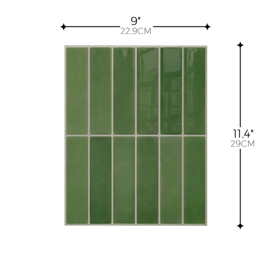 Linear Tile – Olive Green