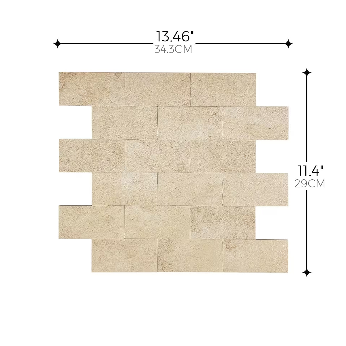 Rigid PVC Wall Panel – Beige Travertine