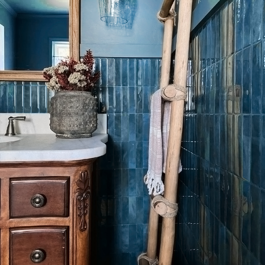 Blue Linear Tile