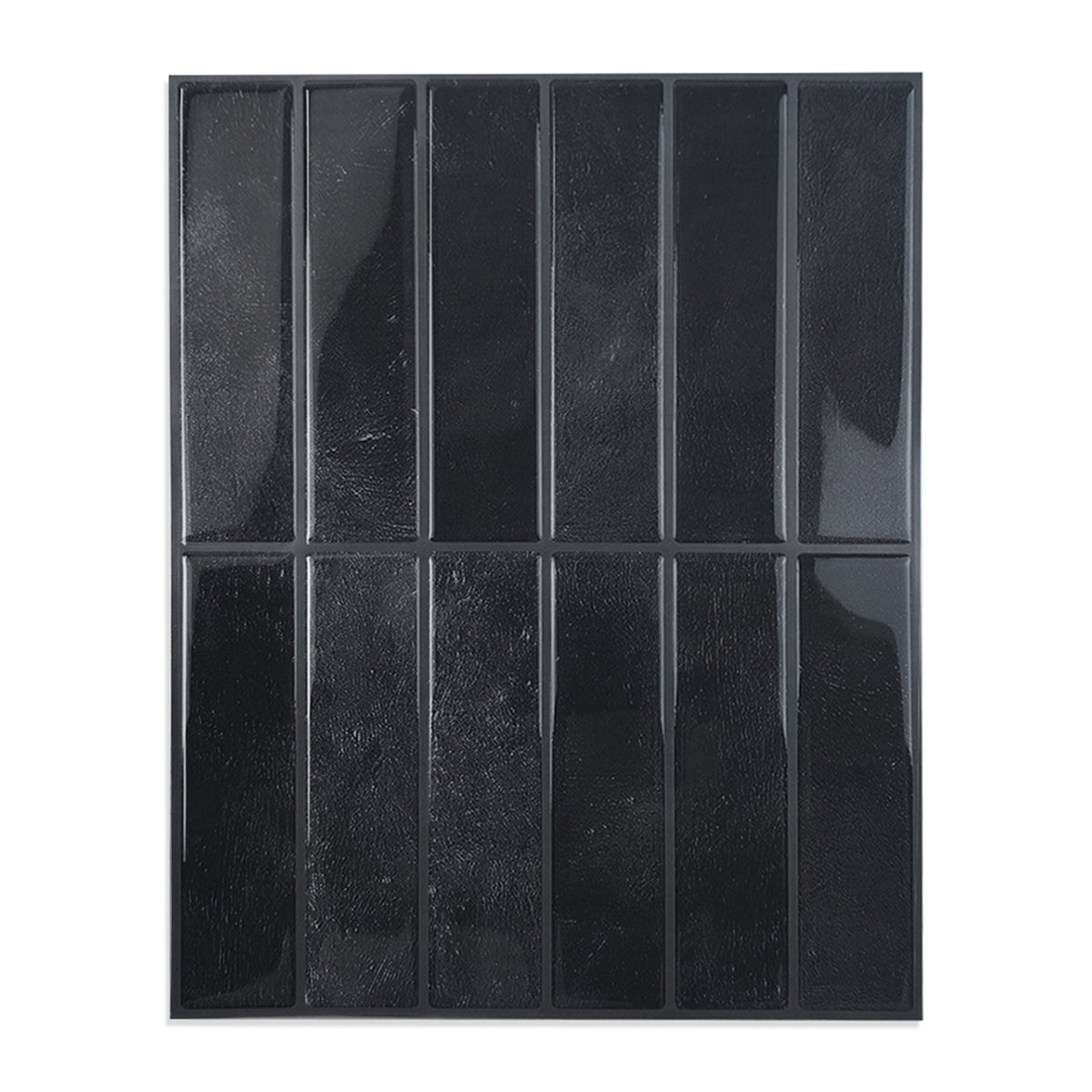 Azulejo Lineal Negro Brillante