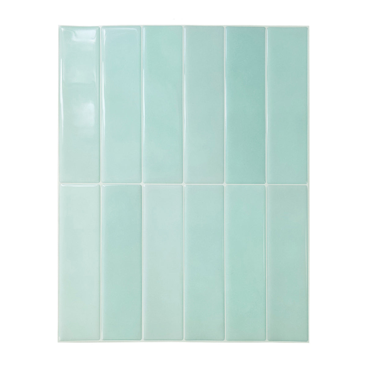 Mosaico lineal verde menta