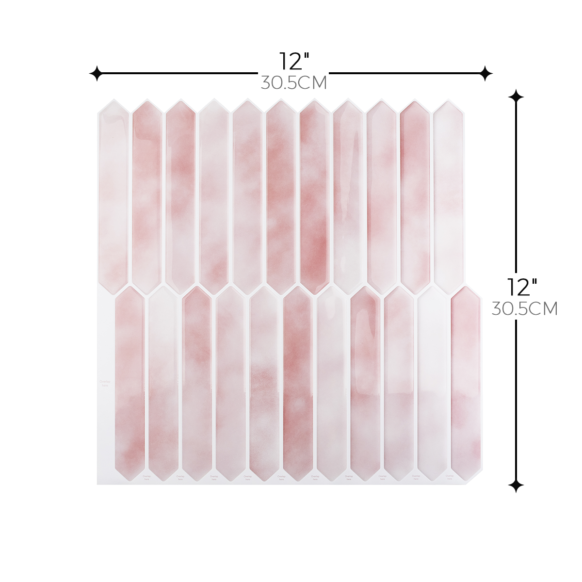 Picket Tile – Dusty Blush Watercolor Pink
