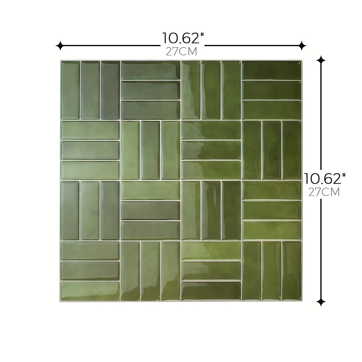 Basketweave Tile – Moss Olive