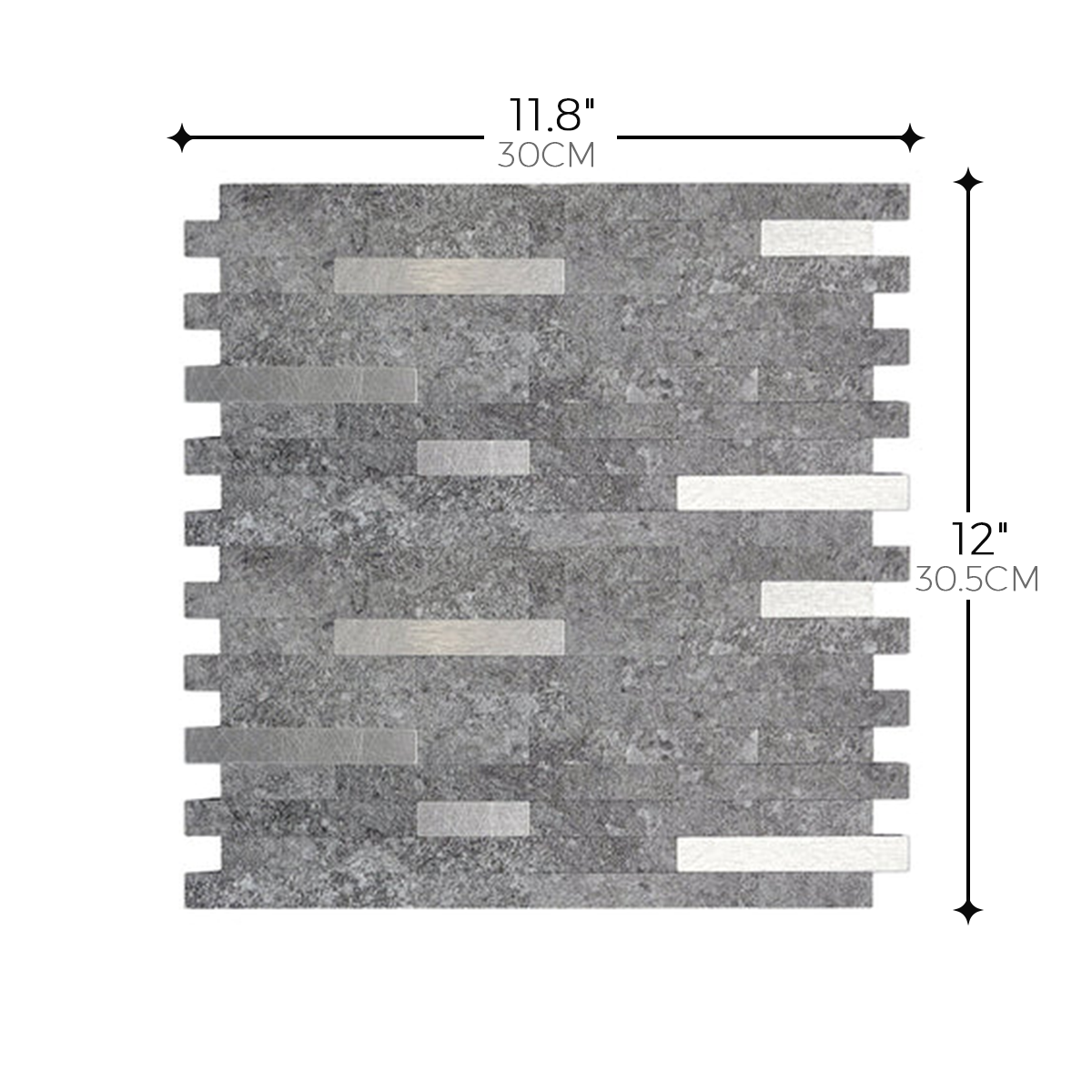 Mosaic Tile – Gray rock texture