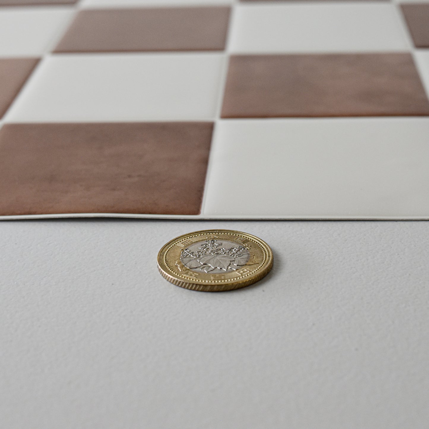 Checker Tile – Cocoa Cream