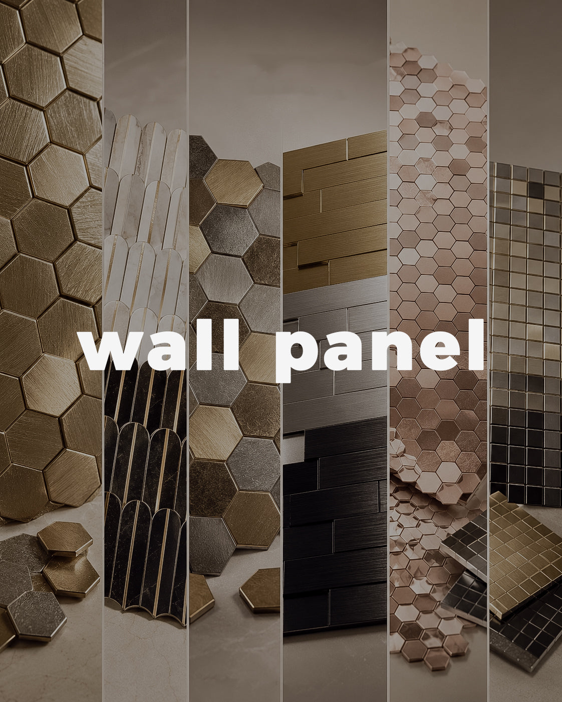 Peel and Stick Metal Backsplash Tiles