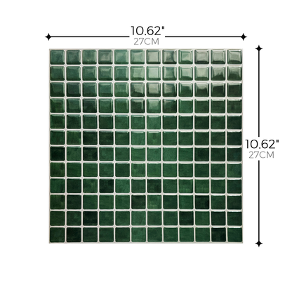 Mini Mosaic – Vintage Dark Forest Green