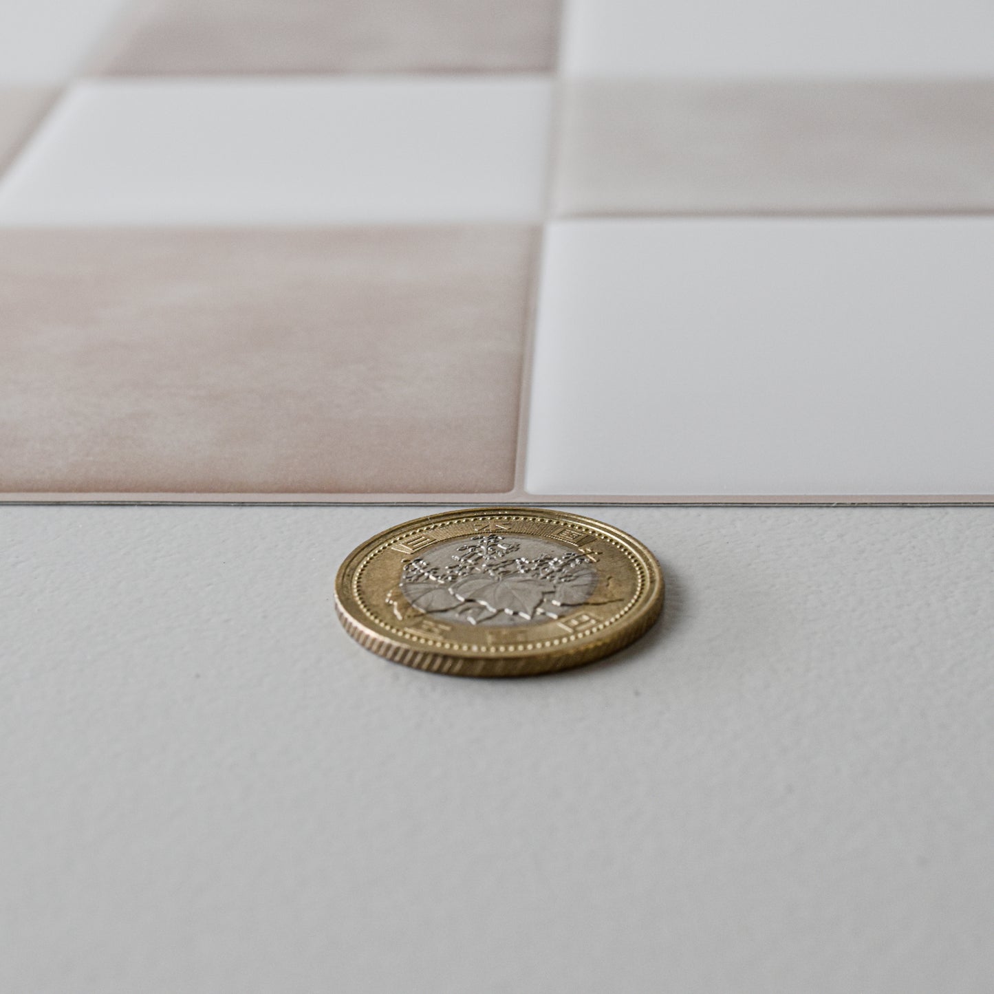 Checker Tile – Café Cream
