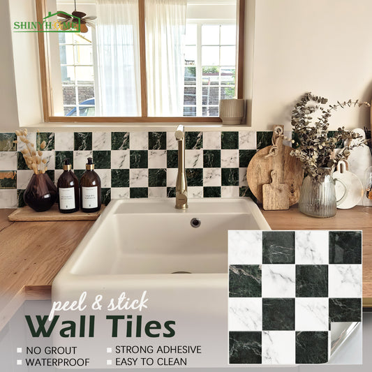 Checker Tile – Nero Marble