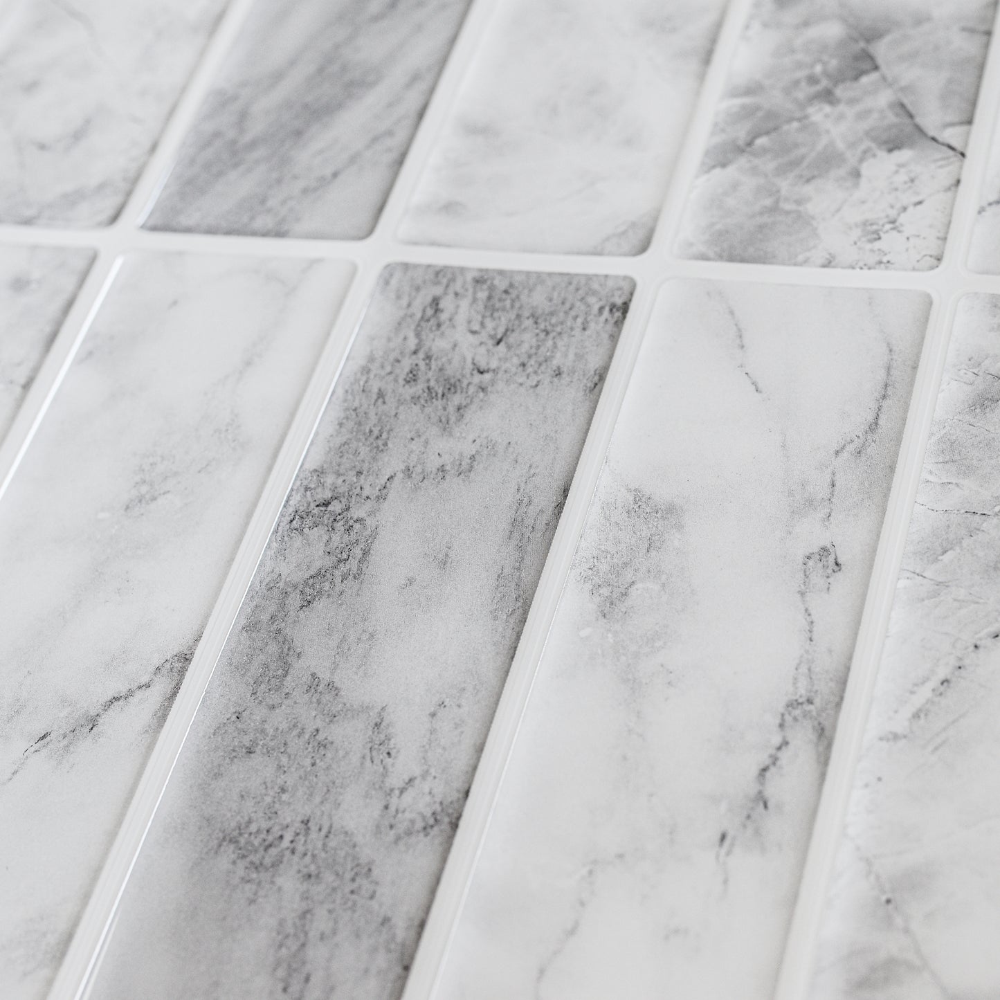 Linear Tile – White Marble