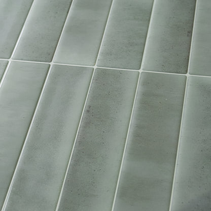 Carreau mural en gel adhésif Émeraude Roseau