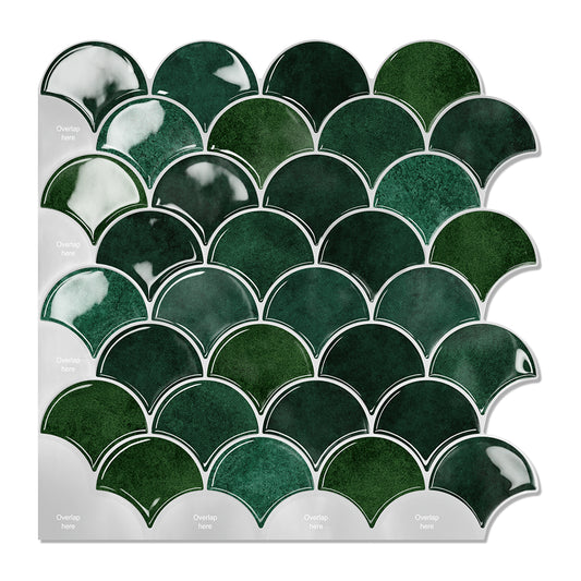 Fish Scale Tile – Emerald Tide