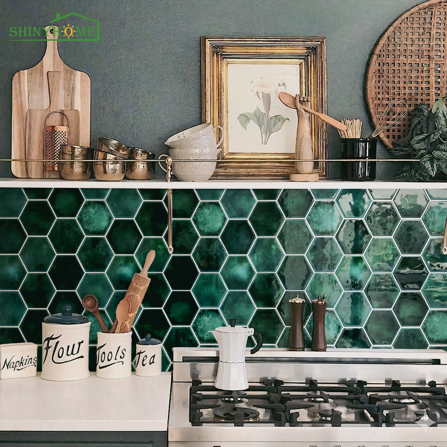 Hexagon Tile – Deep Ocean