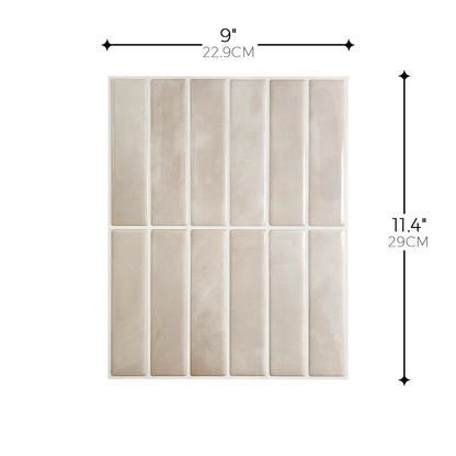 Carreau mural autocollant en gel Luna Cream