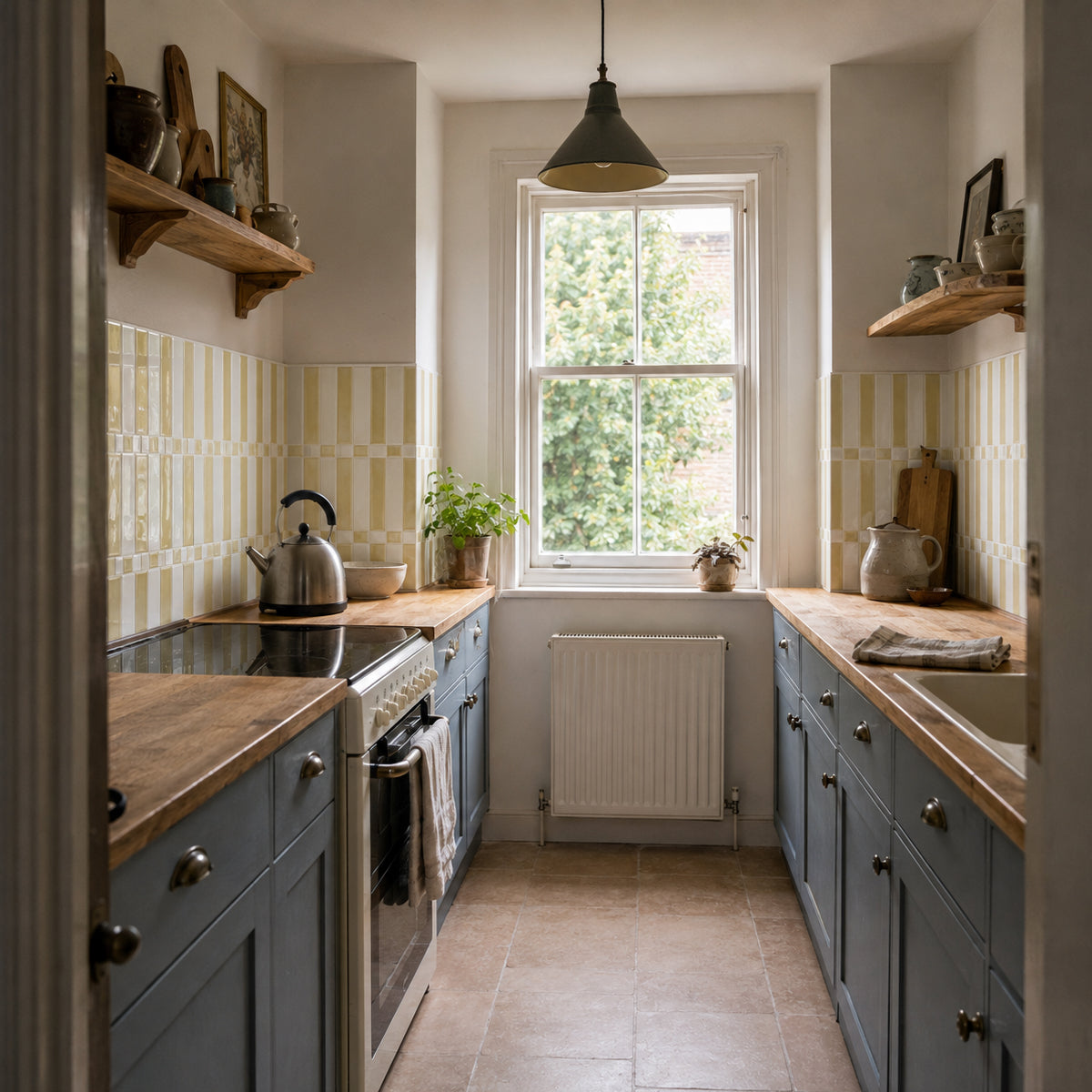 Linear Tile – Golden Beige & White