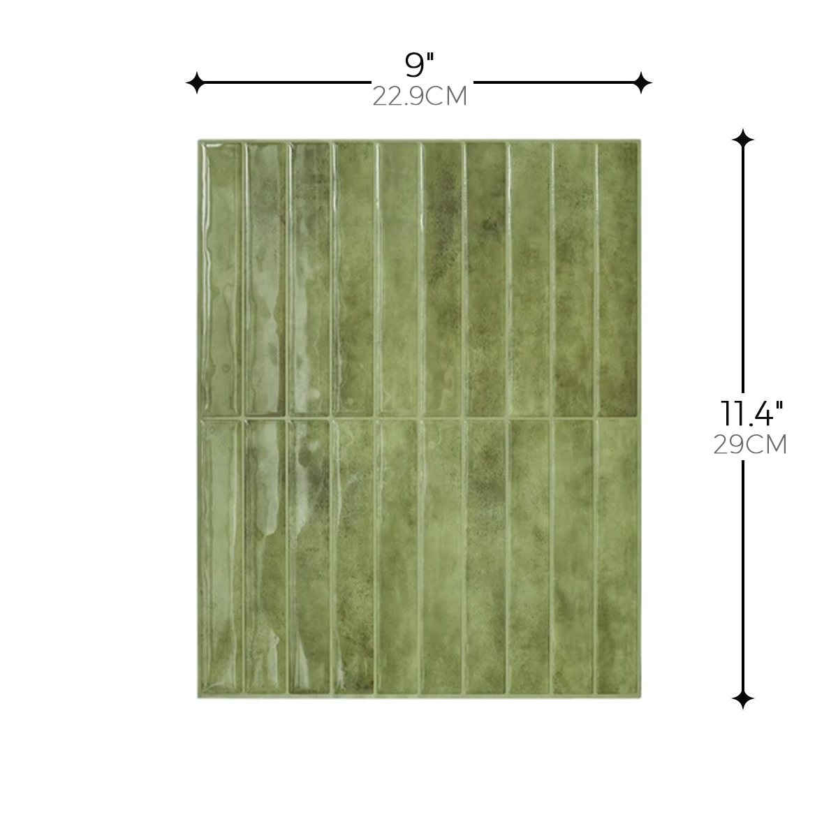 Slim Vertical – Olive Mist