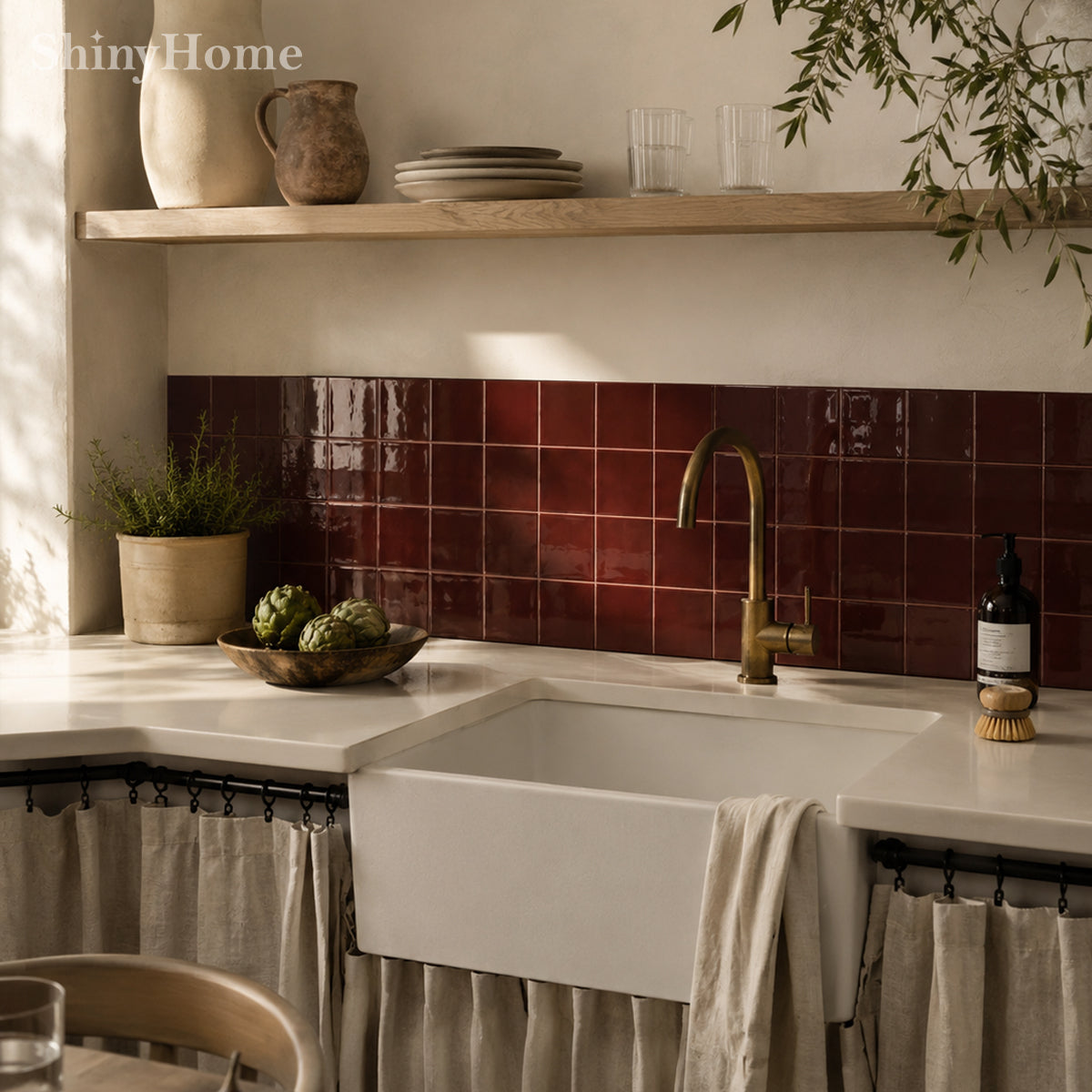 Classic Square – Burgundy Chocolate