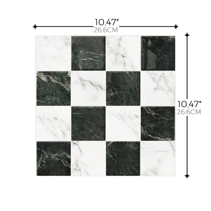 Checker Tile – Nero Marble