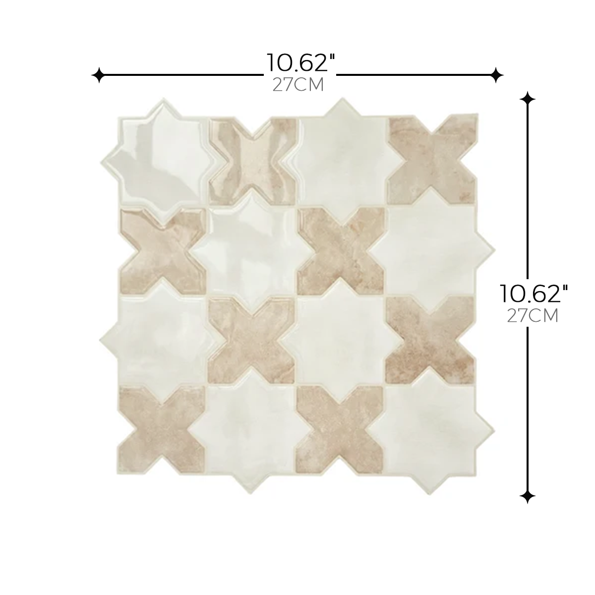 Moroccan Star – Ivory & Sand
