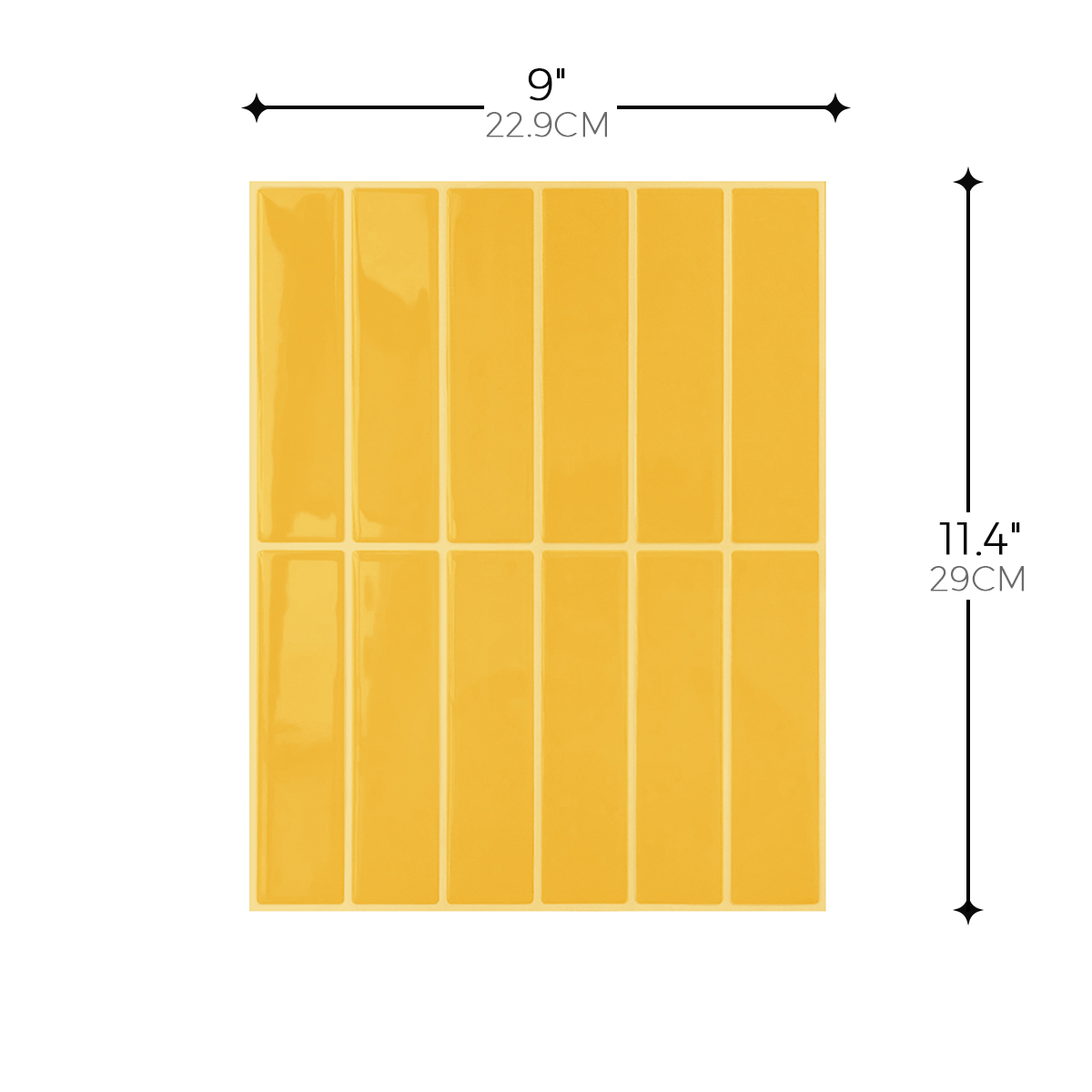 Linear Tile – Bright Yellow