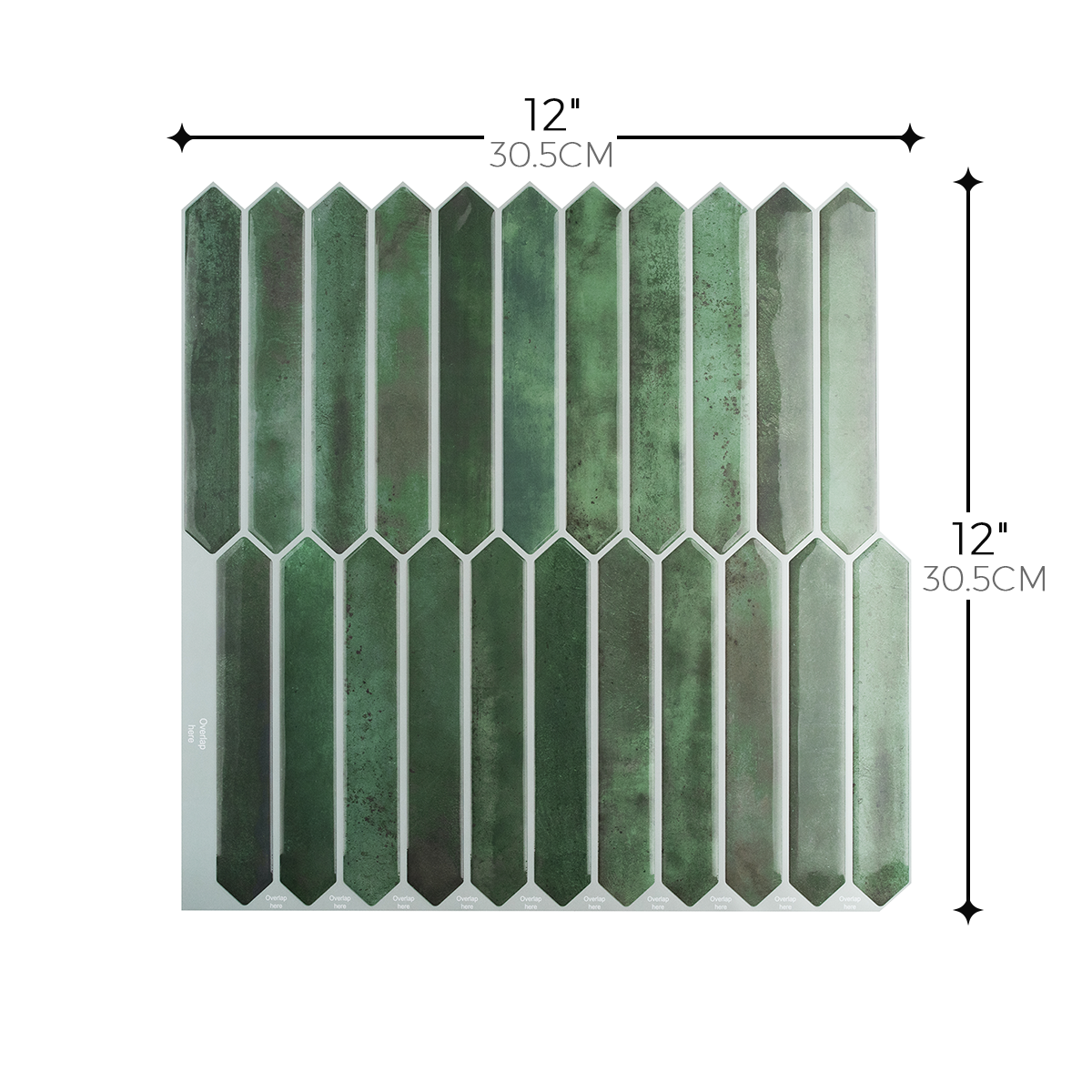 Picket Tile – Vintage Emerald Green