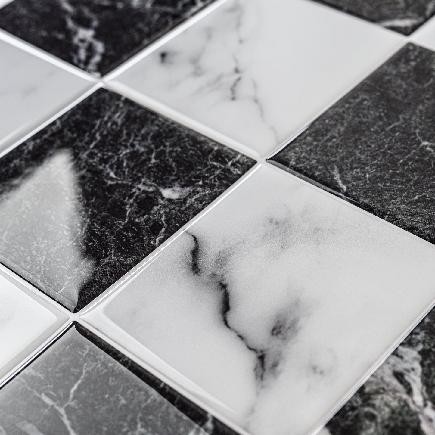 Checker Tile – Nero Marble
