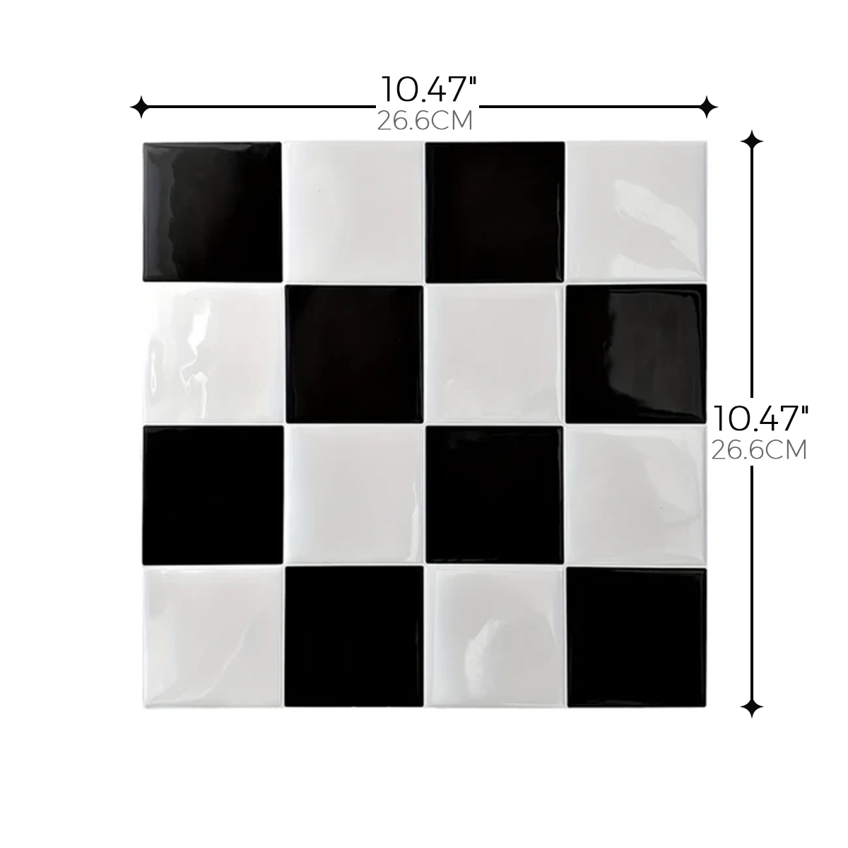 Checker Tile – Black and white