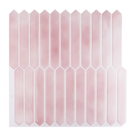 Picket Tile – Blush Watercolor Pink