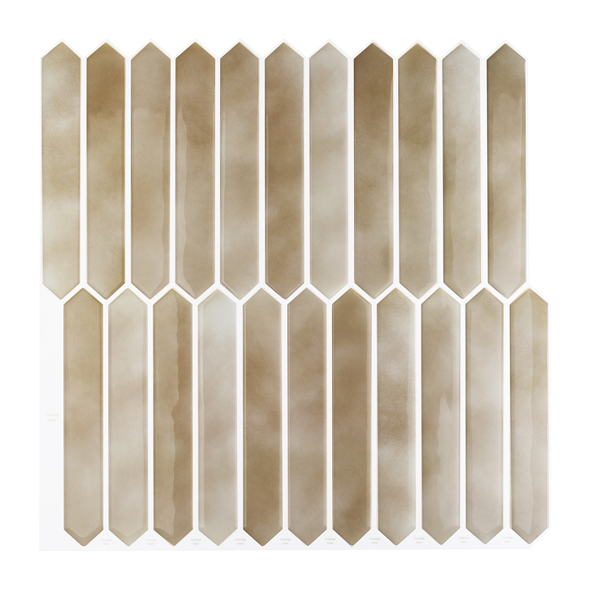 Picket Tile – Watercolor Taupe Brown