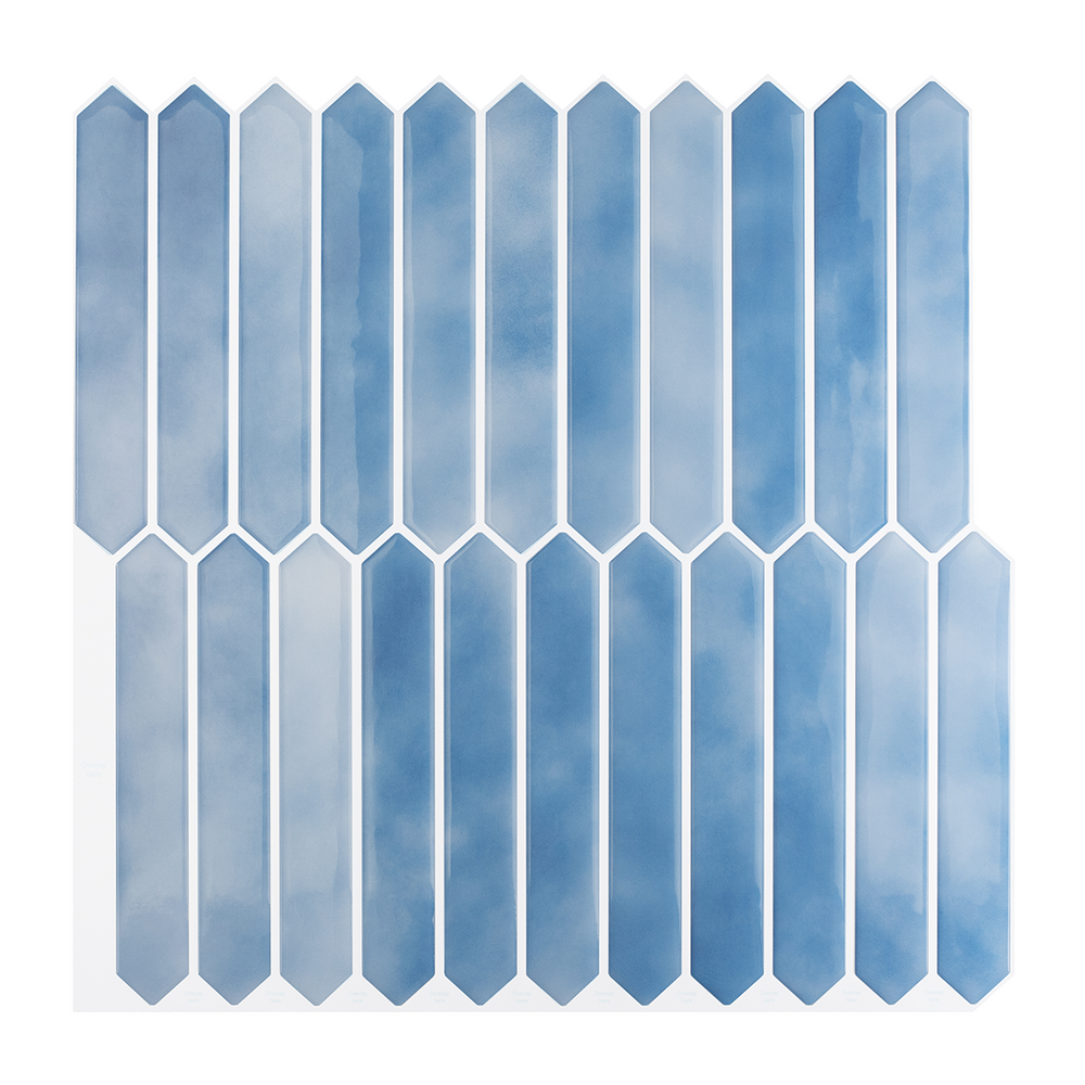 Picket Tile – Watercolor Sky Blue