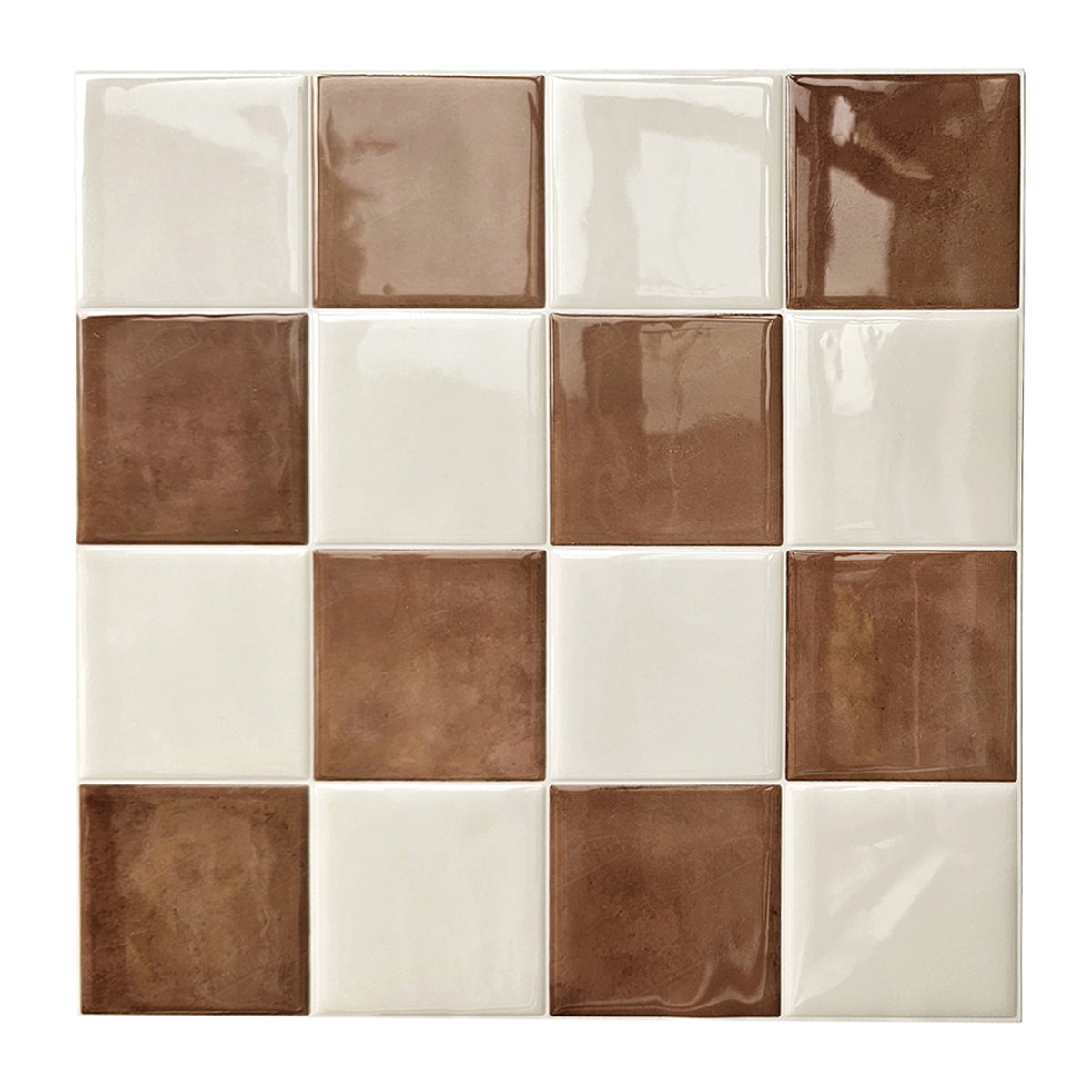 Baldosa a cuadros – Crema de cacao