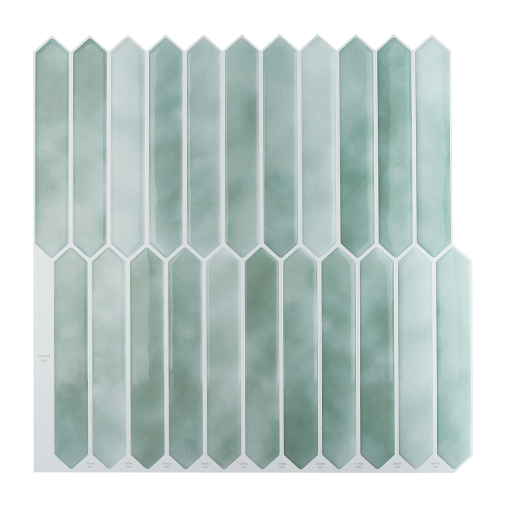 Picket Tile – Watercolor Sage Green