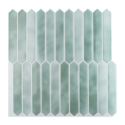 Picket Tile – Watercolor Sage Green
