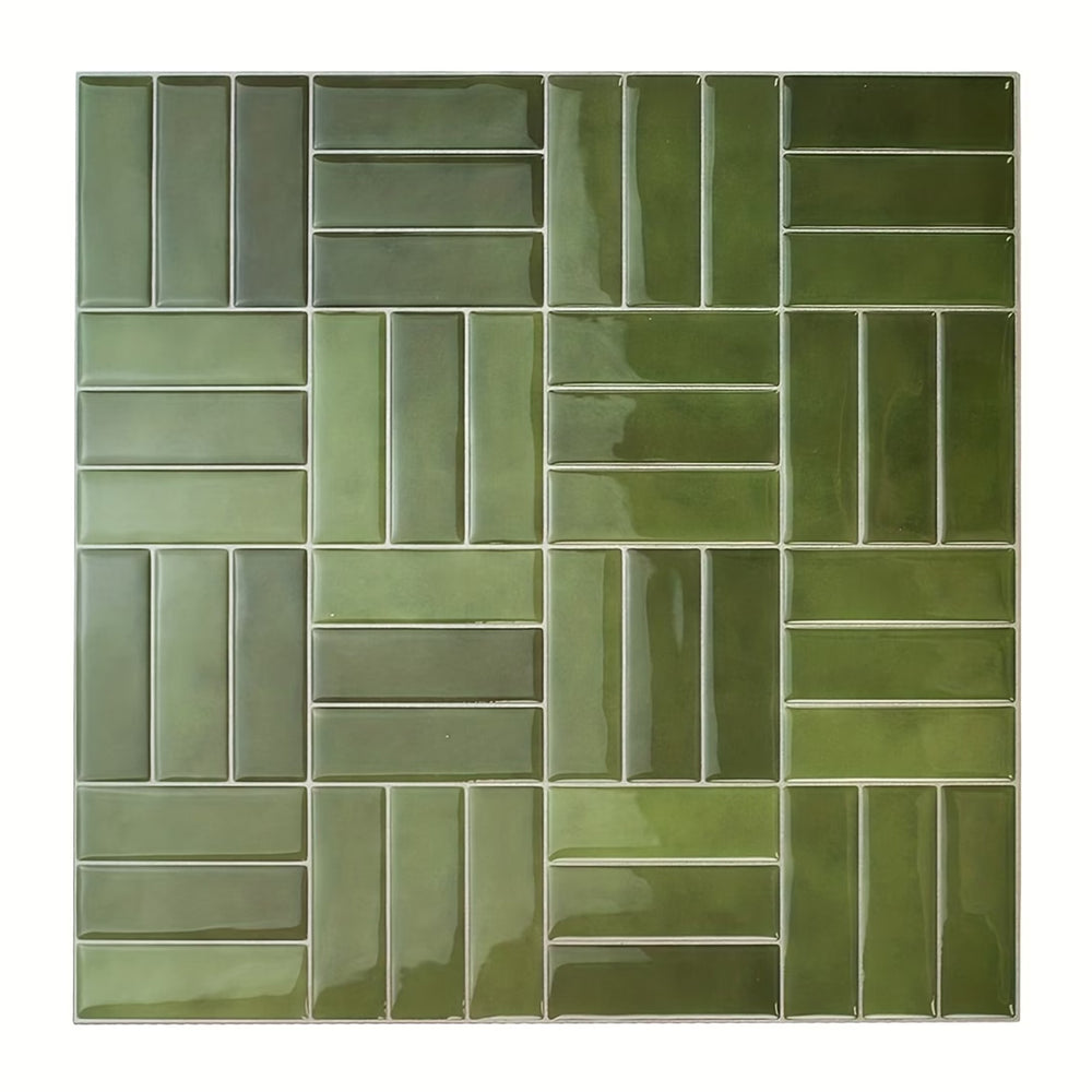 Basketweave Tile – Moss Olive