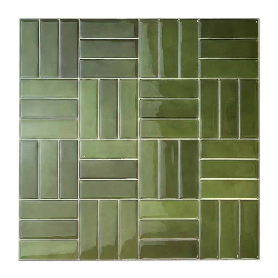 Basketweave Tile – Moss Olive