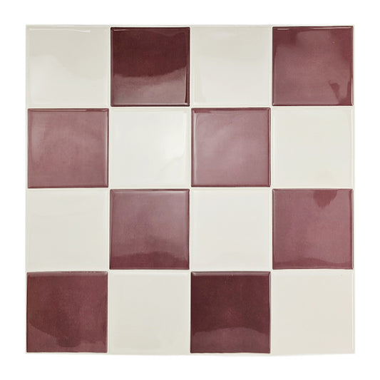 Checker Tile – Rose Wine