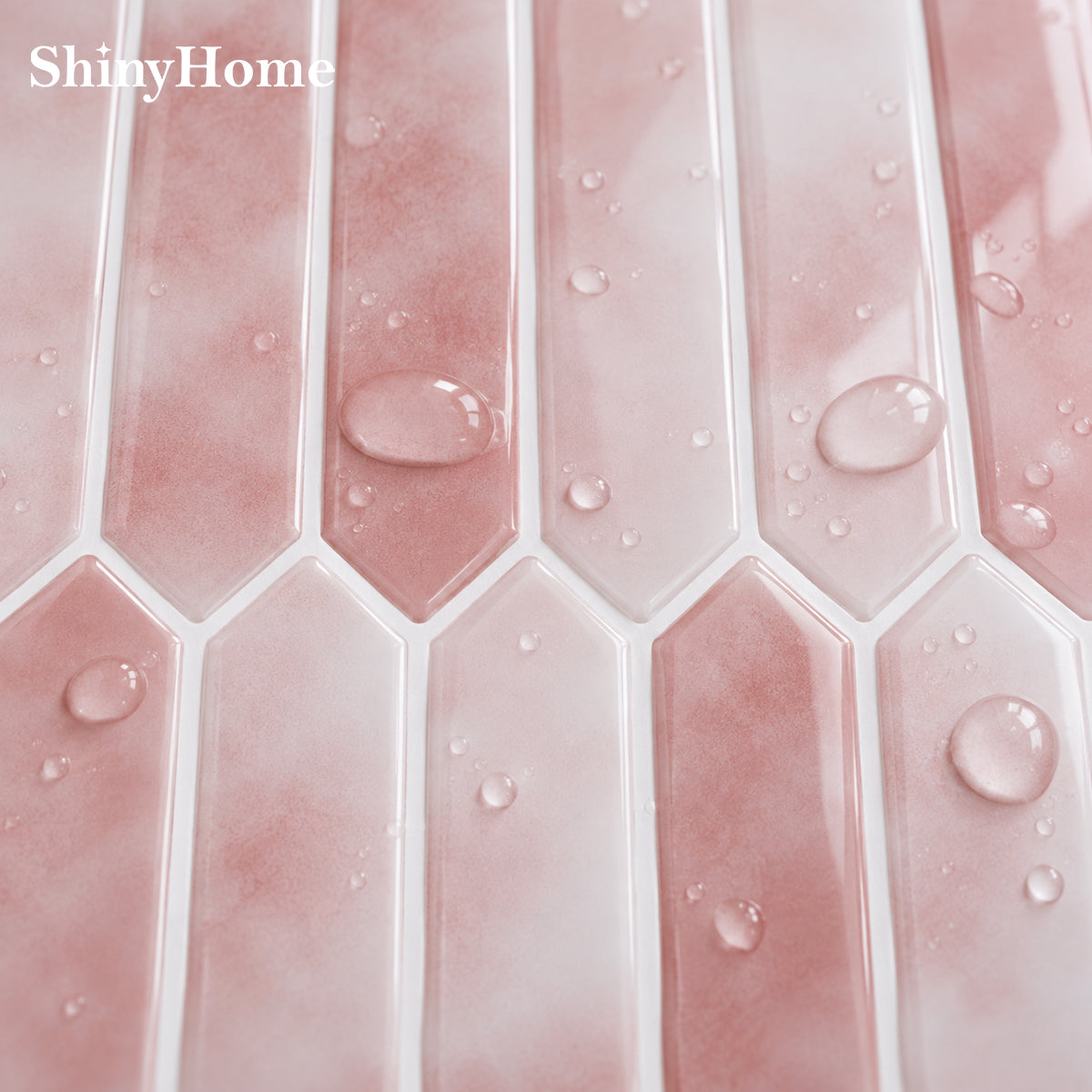 Picket-Fliese – Dusty Blush Aquarellrosa