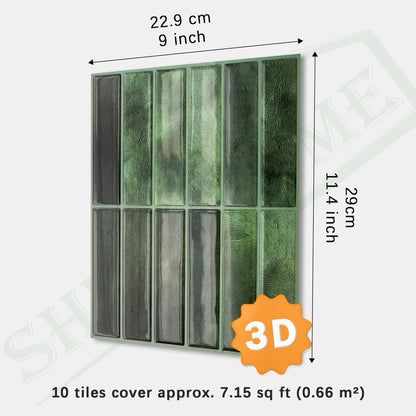Azulejo lineal Emerald Reed