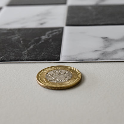 Checker Tile – Nero Marble