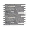Long Metal Mosaic Tile – Gray rock texture