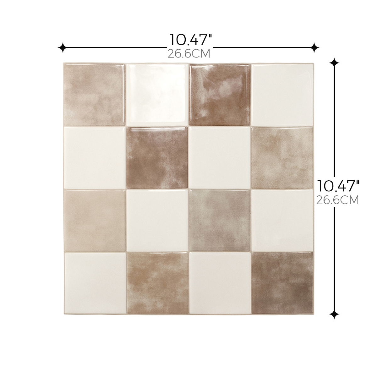 Checker Tile – Café Cream