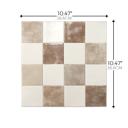 Checker Tile – Café Cream
