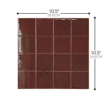 Classic Square – Burgundy Chocolate