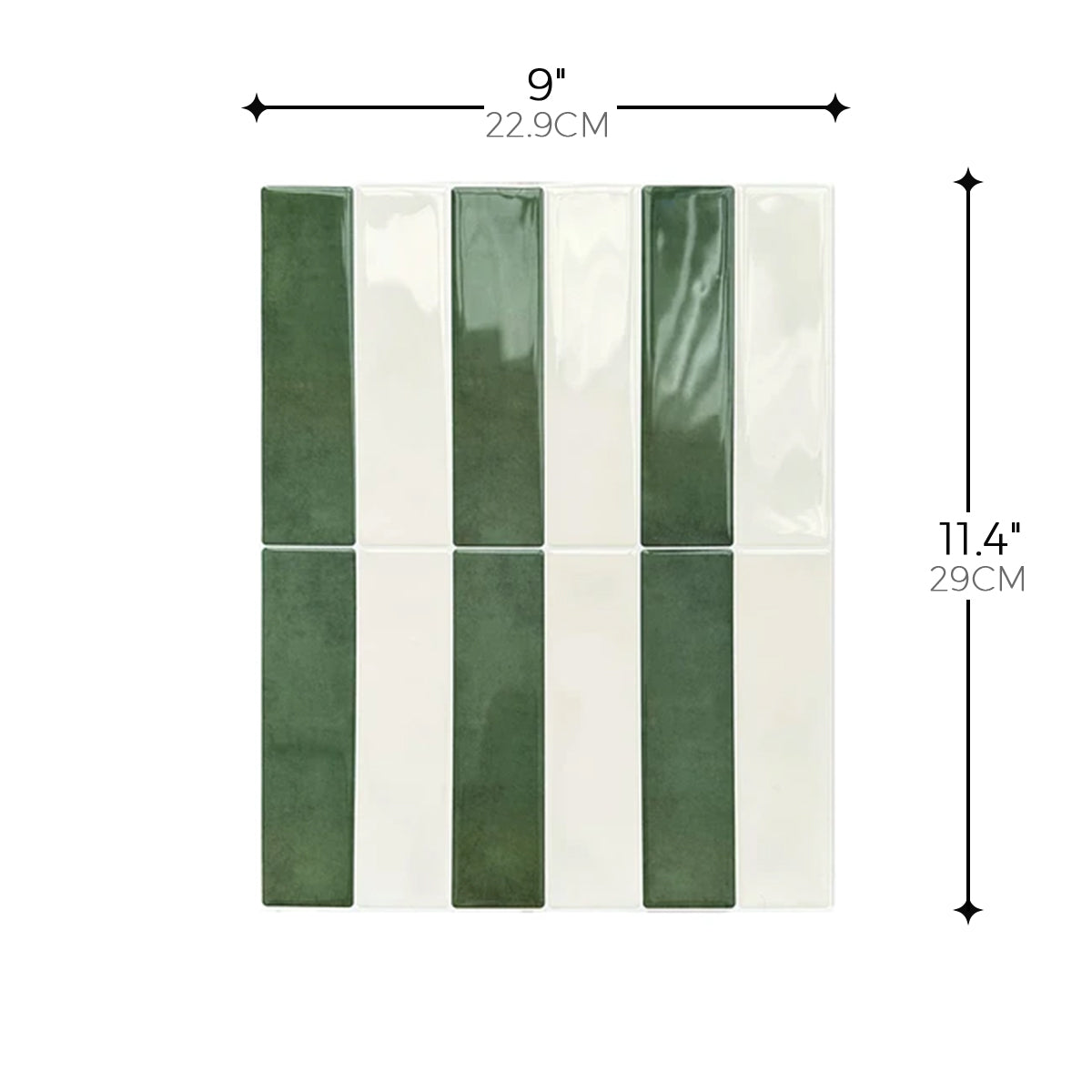 Linear Tile – Extra Thick Dark Green