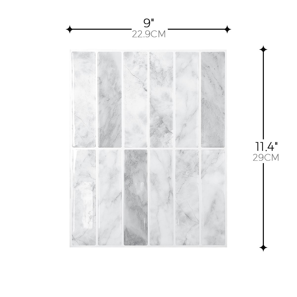 Linear Tile – White Marble