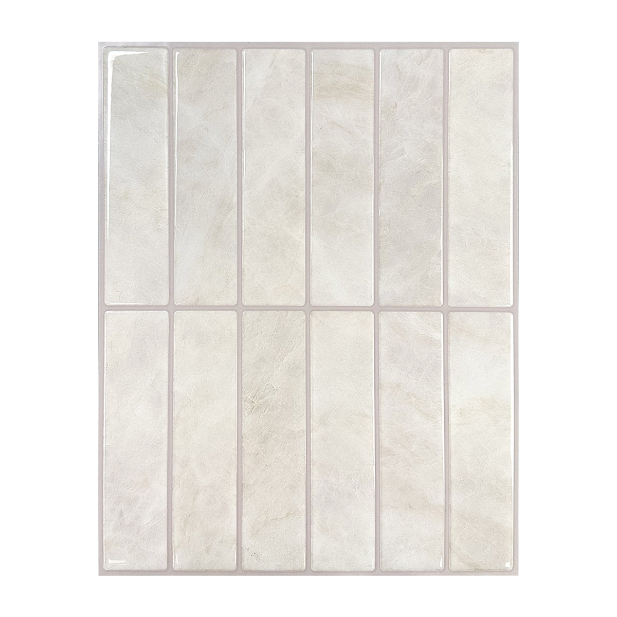 Beige marble-patterned kitchen backsplash
