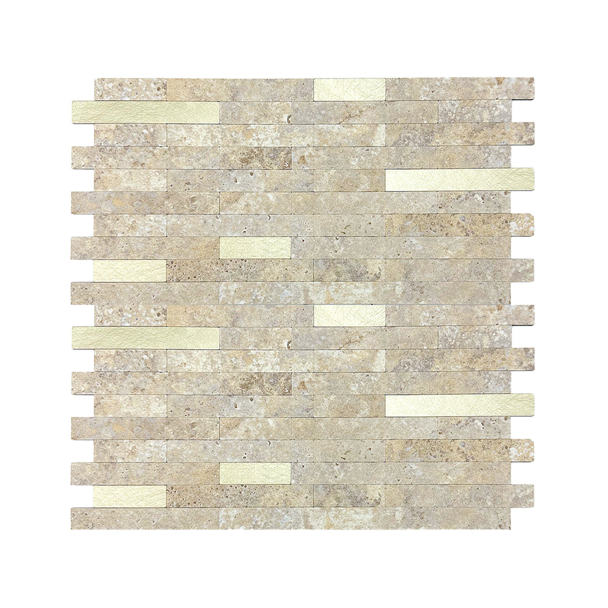 Gold Rock-Texture Mosaic Wall Panel