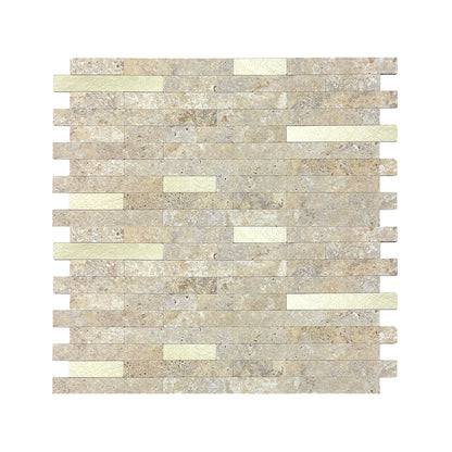 Gold Rock-Texture Mosaic Wall Panel