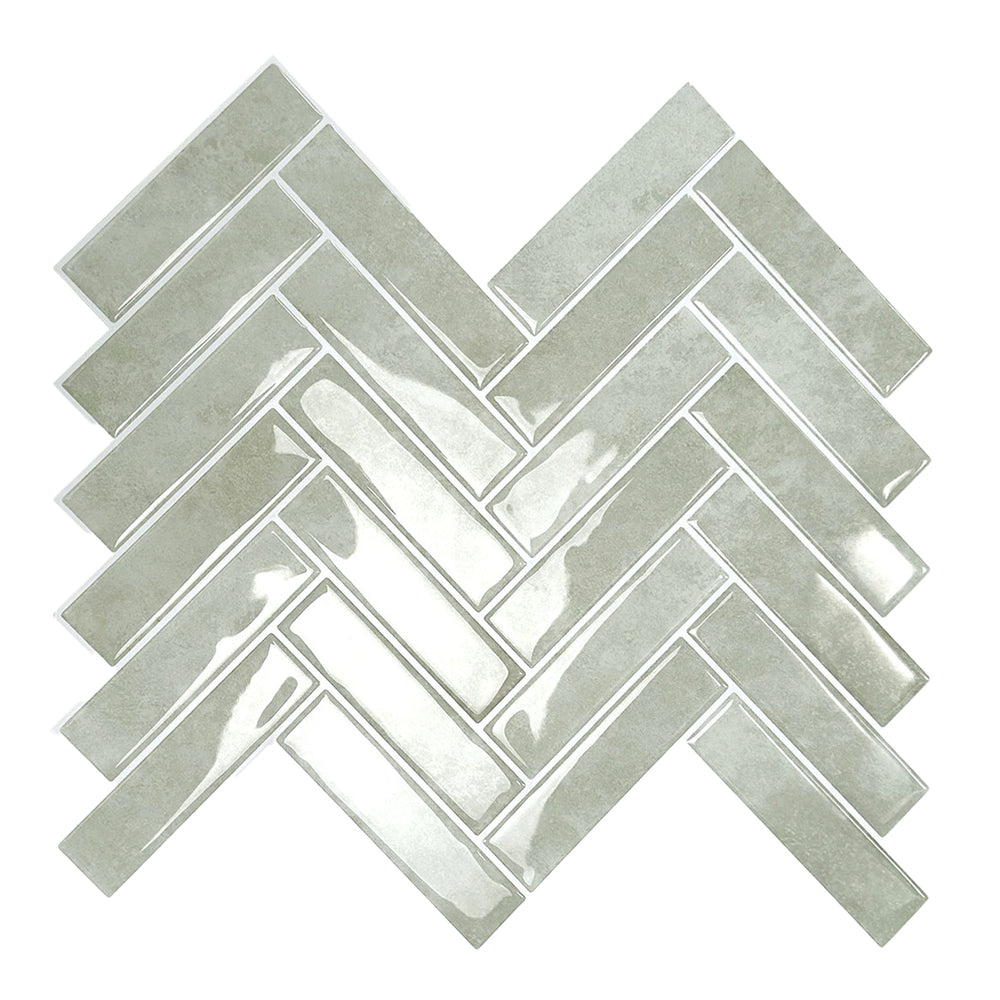 Herringbone Tile – Light Green